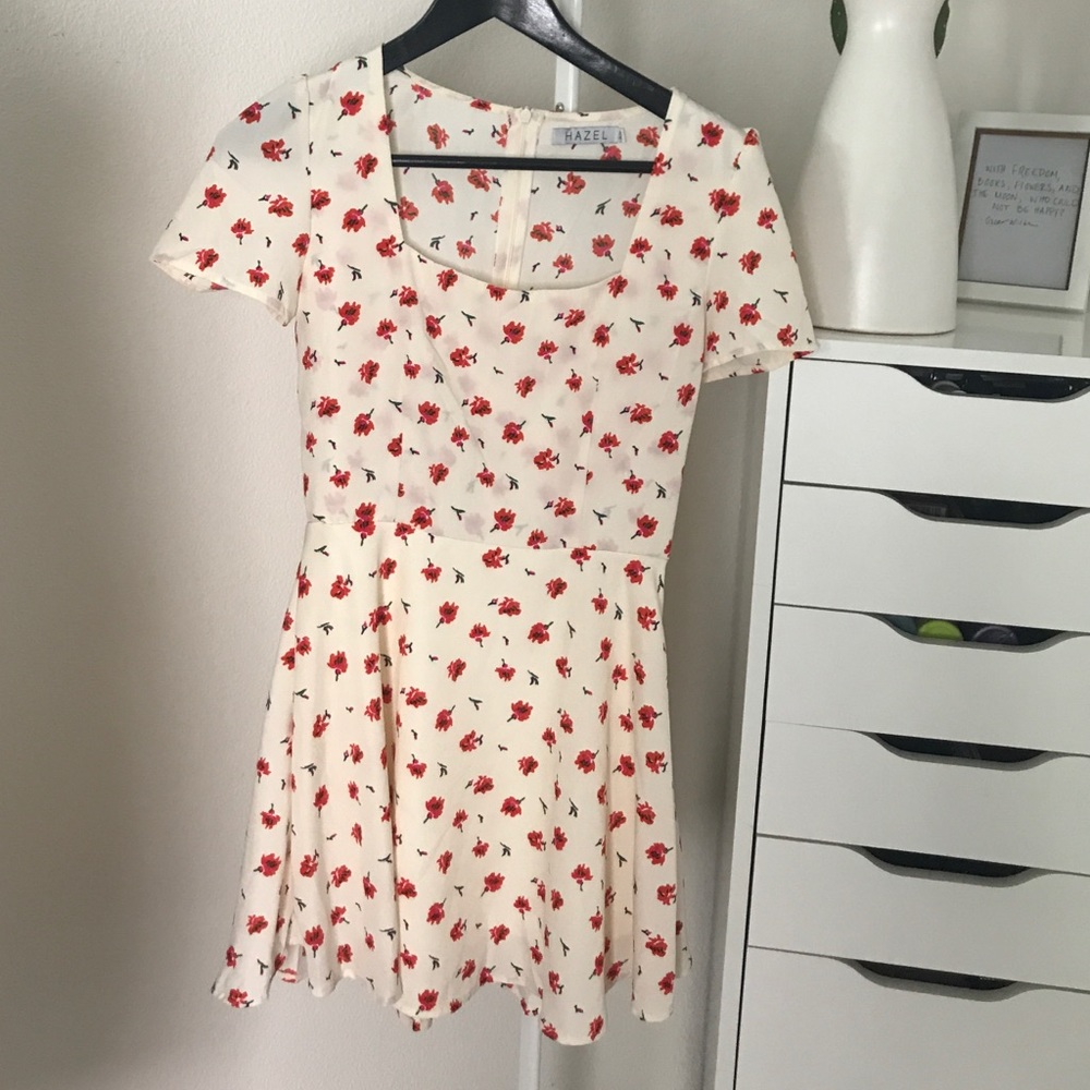 Floral Short Sleeved Dress